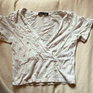 Brandy Melville Floral Amara Top